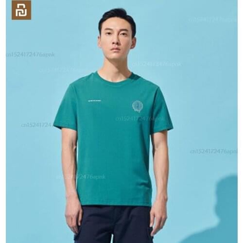 Xiaomi outdoor sports all-match T-shirt new trend printing mens short-sleeved running stretch round neck bottoming shirt