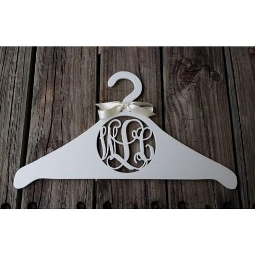 High quality Acrylic Initials Wedding Dress Hanger, clothes Hangers, Rack Hooks