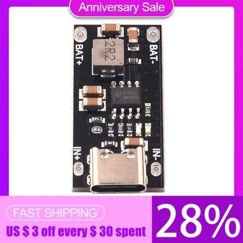 USB Type C 3A High Current IP2312 Polymer Ternary Lithium Battery Quick Fast Charging Board Charger Module
