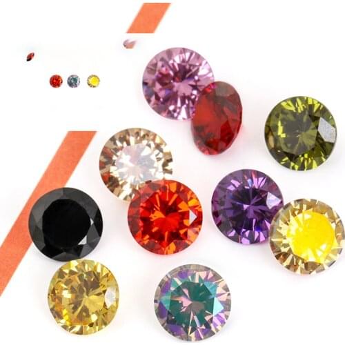 XiChuan TOP High Quality Round Zircon Gem Stone Sew On Rhinstone Glass Crystal Pointback Loose Beads DIY Clothing Jewelry Making