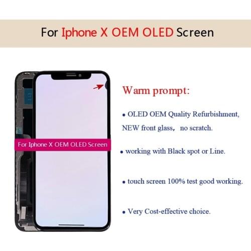 LCD Screen For iPhone X LCD Display For AMOLED LCD +Touch Screen Digitizer Replacement Assembly Parts for iphonex with Defect