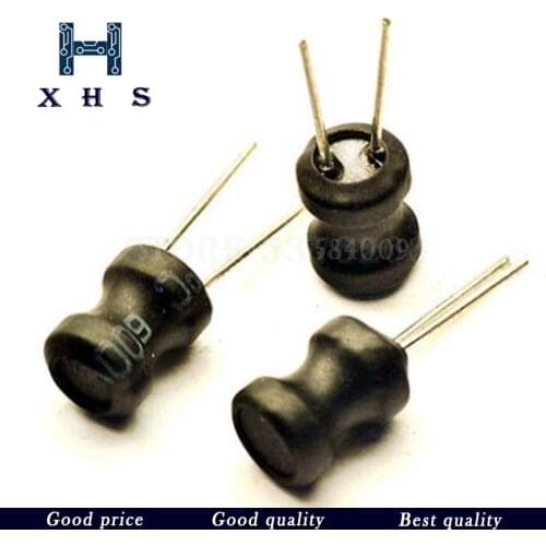 10PCS Power Inductor DIP 6*8mm 6X8mm 2.2UH 4.7UH 10uH 22uH 100uH 330uH 470uH 1MH 2.2MH 4.7MH 10MH Inductance 2 Pins