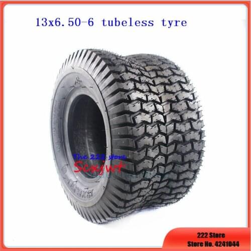 13 inch Vacuum Widening tire 13X6.50-6 inch tubeless tyres fits for Tourist Vehicle Four-wheel Beach Car ATV Go-kart wheel