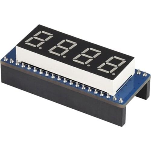 4-Digit 8-Segment Display Module for Raspberry Pi Pico, Embedded 74HC595 Driver, SPI-Compatible, Easy to Drive