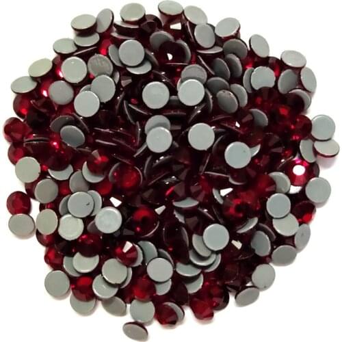 AAAA+ Quality Dark Siam HotFix Rhinestones ss6 ss10 ss16 ss20 ss30 Iron On Flatback Hot Fix Rhinestones For Luxury Dress
