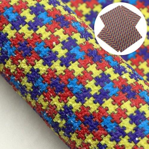 David accessories 20*33cm Flower Fruit Chunky Glitter Synthetic Leather Patchwork For Hair Bow Bags Phone Shell DIY,1Yc10860