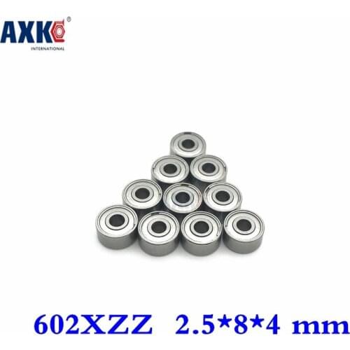 Axk (1pcs) Double Shielded Miniature Deep Groove Ball Bearings 602xzz 2.5*8*4 Mm