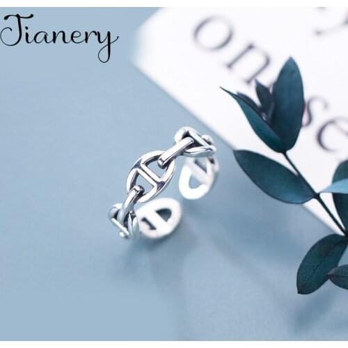 Bohemian Vintage Big Link Chain Rings For Women Lady Men Antique Knuckle Rings Boho Jewelry Anillos 2021