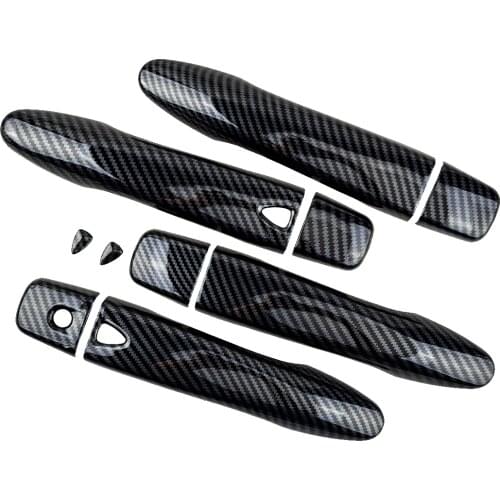 1 Set/8Pcs Car Door Handle Cover Trim ABS Plastic Carbon Fiber Style Fit For Nissan Maxima 2021 2020 2019 2018 2017 2016