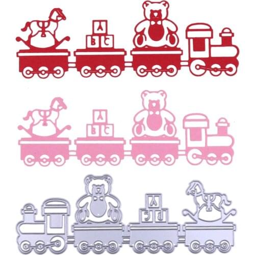 Baby Toy Car Metal Cutting Dies Stencil for DIY Scrapbooking Photo Album Embossing Kids Cards Decorative Paper Crafts Die Cuts