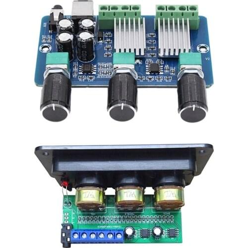 Hot TTKK XH-A355 Digital Power Amplifier Board 2.1 Channel 2X15W+30W & Digital Power Amplifier Audio Board 2X20W Class D