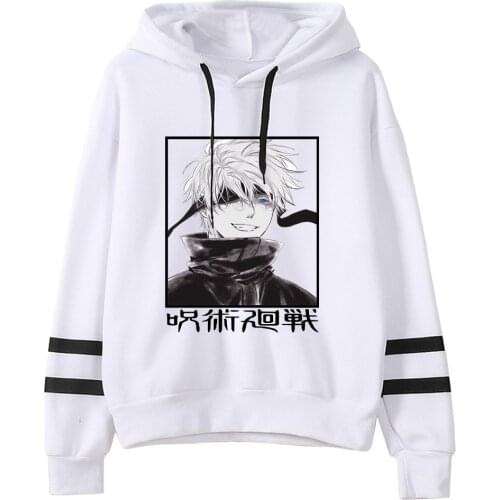 Jujutsu Kaisen Printed Hoodies Sweatshirt Harajuku Unisex Winter Female Anime Hoodies