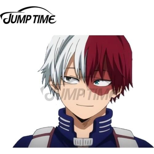 JumpTime 13 x 10.2 cm Anime Todoroki Car Stickers Vinyl JDM Bumper Trunk Truck Graphics Windshield Bumper Windows Fine Decal