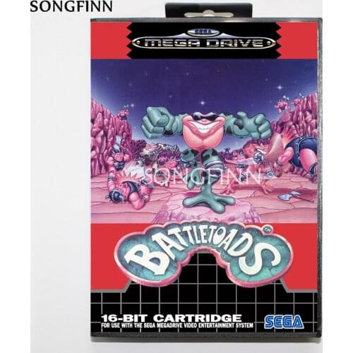 16 bit MD Memory Card With Box for Sega Mega Drive for Genesis Megadrive - battletoads EU