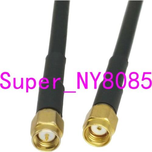 RG58 Cable SMA Male Plug to RP-SMA Male Jack RF Coaxial Connector Straight 6inch~20M