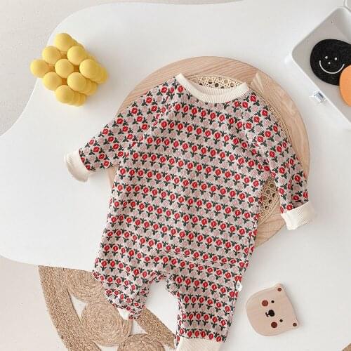 High Quality Baby Boy Newborn Clothing Spring Autumn Long Sleeve Baby Girl Romper Christmas Infant Outwear Jumpsuit Wholesale