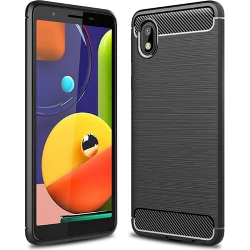 Soft Carbon Fiber Case For Samsung Galaxy A01 Core Case M01 A2 Core Cover Back Phone Bumper For Samsung Galaxy A01 Core Funda