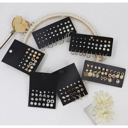 Multi-element Geometrische Earrings Set Hoop Dangle Clip Stud Earrings Elegant Earrings for Women Girls Earring Jewelry Gifts