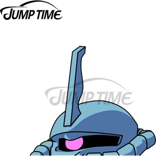 Jump Time 13 x 11.8cm For Gouf Peeker Anime Car Stickers Surfboard Windows Decal Waterproof Vinyl Material Sticker Decoration