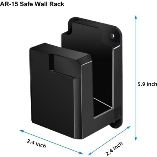 AR-15 Safe Wall Rack With Wire Lock AR Mount Solid ABS Wall Mount Rifle Shotgun Safety Storage Display Gun Rack Accessories