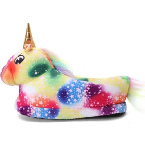 New Winter Animal Cartoon Flannel Soft Warm Onesie Pajamas Shoes Children Unicorn Baby Kids Girls Slippers Blanket Slippers