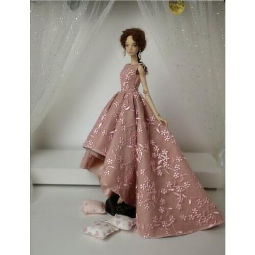 B251 Blyth Doll clothes 1/3 1/4 1/6 dolls Accessories handmade Customized Pink flower Sleeveless dress 1pcs