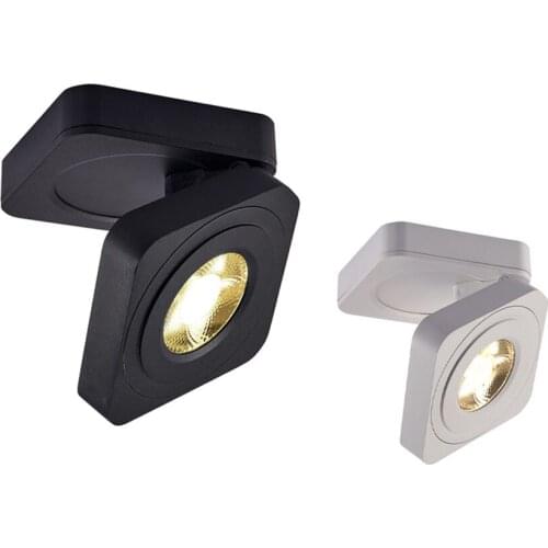 Surface Mounted Rotation 360 Degree Foldable 90 COB 10W 12W LED Ceiling Lamps Spot Light Downlights AC220V
