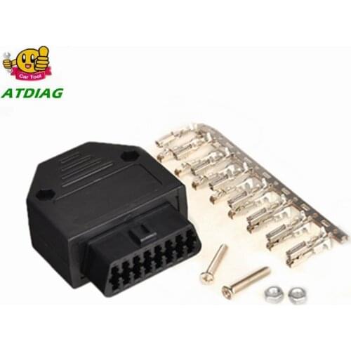 OBD2 OBDII EOBD JOBD ODB ODB2 ODBII EOBD2 OBD11 ODB11 J1962 Male Connector Plug Adapter WiringOBD2 16Pin Connector Free Shipping