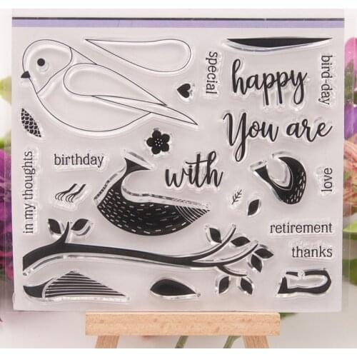 Silicone Clear Seal Stamp DIY Scrapbooking Embossing Photo Album Decorative Paper Card Craft T1373
