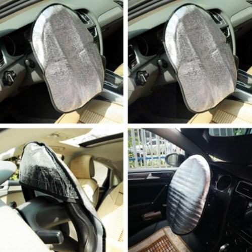 Sun Protection Visor Automotive Aluminum Foil Thicken Sunshade Cover Foldable Reflective Steering Car Accessories Wh D0V1