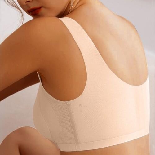 Thai Latex Underwear Bras for Women Plus Size M-3XL Push Up Bralette Seamless Bra Top Bh Comfort Cooling Gathers Shock-Proof Pad