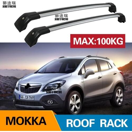 2Pcs Roof bars For BUICK Encore OPEL Mokka x Aluminum Alloy Side Bars Cross Rails Roof Rack Luggage CUV SUV