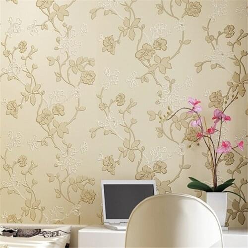 Beibehang Pure color papel de parede 3D wallpaper fruit green orange wall paper modern Flocking wallpaper for walls 3 d bedroom