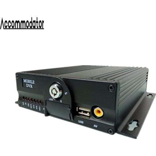 Car Vehicle Taxi Trailer Truck School Bus 4Channels AHD 720P SD Card Mobile DVR with GPS 3G