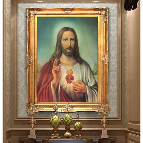 5D Diamond Painting Christian Jesus Portrait Full Of Drilling Living Room Bedroom Hanging Paintings Diy Diamond Embroidery