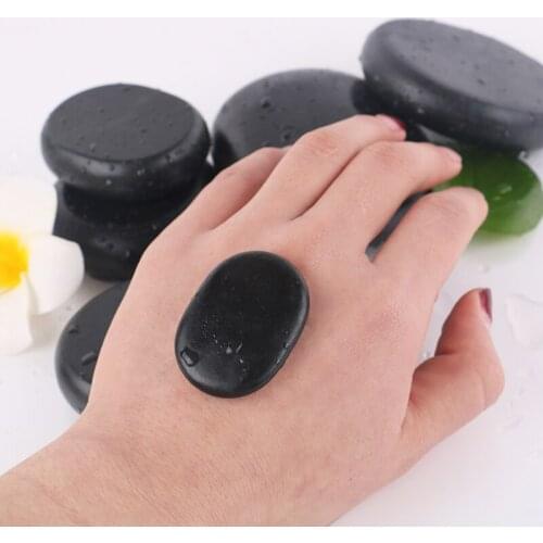 8Pcs 6X8 / 8*8CM SPA Health Energy Stone Xuanwu Hot Stone Essential Oil Energy Stone Massages fee shipping