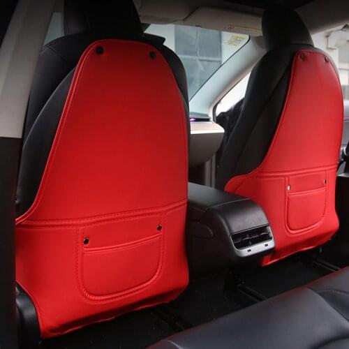 For Tesla Model 3 Car Seat Anti Kick Pad Car Seat Anti Kick Pad Car Styling Modification Child Anti Dirty Leather Protecto