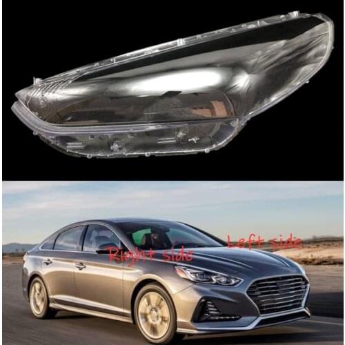 Car Headlamp Lens For Hyundai Sonata 2017 2018 2019 Car Headlight cover Headlamp Lens Auto Shell Cover