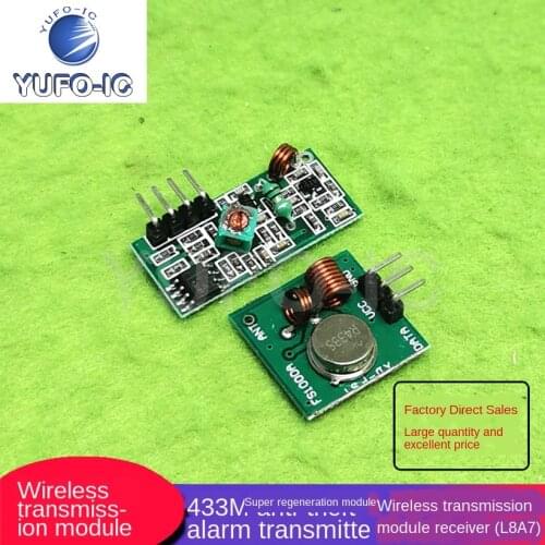 Free Ship 1PCS A Set of Small-Volume Wireless Transmitting Module/Receiving Module for 433M Transmitting Head/Receiving Head