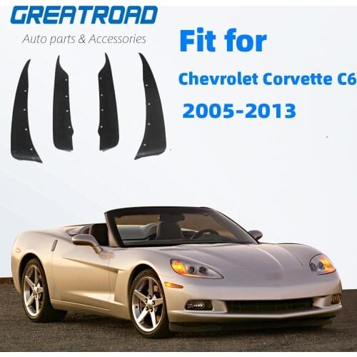 Car Fender Flares Mudguard Mud Flaps Splash Guard For Chevrolet Corvette C6 2005 2006 2007 2008 2009 2010 2011 2012 2013