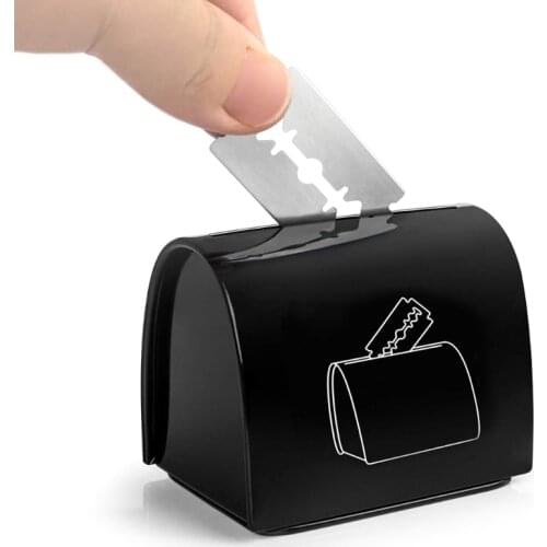 Portable Razor Blades Disposal Box Blades Disposal Case Perfectly Avoiding Blades Escaping Children Touching