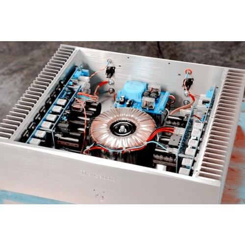 FM801 line power amplifier 2 channel 250w*2 post amplifier 250w/8 ohm\500W/4 ohm