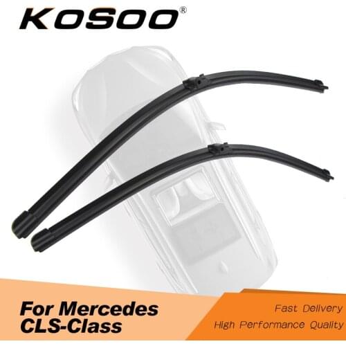KOSOO For Mercedes-Benz CLS-Class W219 W218 CLS350 Model Year From 2004 To 2017 Auto Car Windscreen Wiper Blades Natural Rubber