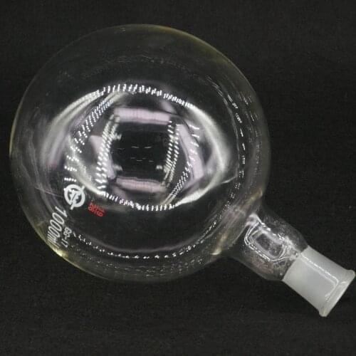 1000ml Quickfit 19/26 Socket Lab Glass Flask Round Bottom Single Short Neck Ware