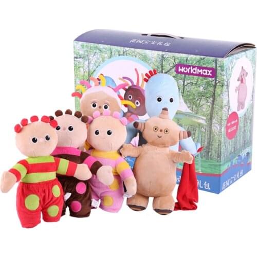 18" height cute plush toy dolls Authorized Products by In the Night Garden 6 items a set / lot Color Box Package
