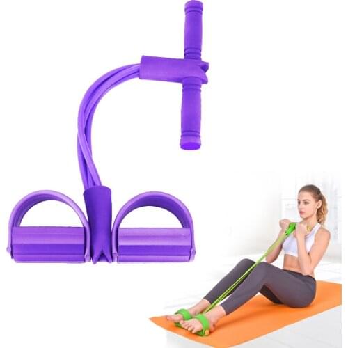 Gym Multi Function Tension Rope Strong Fitness Resistance Bands Latex Pedal Women Men Sit Up Pull Ropes Yoga Fitness Equipment