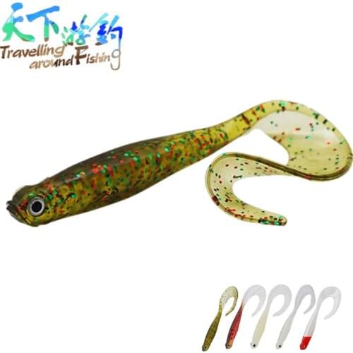 TAF 5pc Jigging Soft Lure 10.5cm 6.5g Isca Artificial Silicone Fishing Bait Ocean Rock Swimbait Quality Professional Wobblers