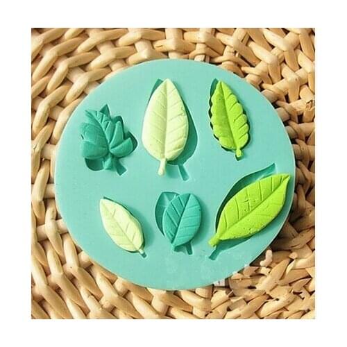 Silicone Cake Decorating Mold Fondant Cupcake Candy Chocolate Soap Leaves Sugarcraft Silicone Mould