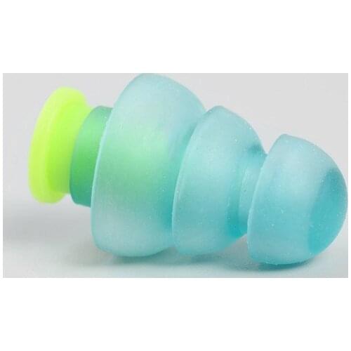 1 Pair Noise Cancelling Earplugs Silicone Hearing Protection Earplug for Learning Sleeping Working FK88