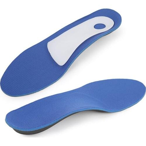 Eva Sports Orthopedic Insoles Pads For Shoes Men Women Flat Foot Arch Support Pad Arch Height 3cm Breathable Orthotic Insoles